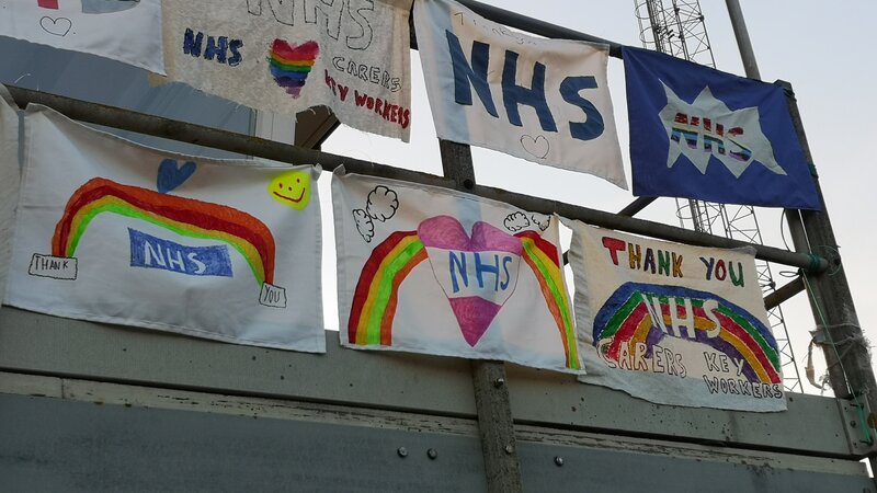 Shoreham Port flies flags for captain tom moore nhs appeal