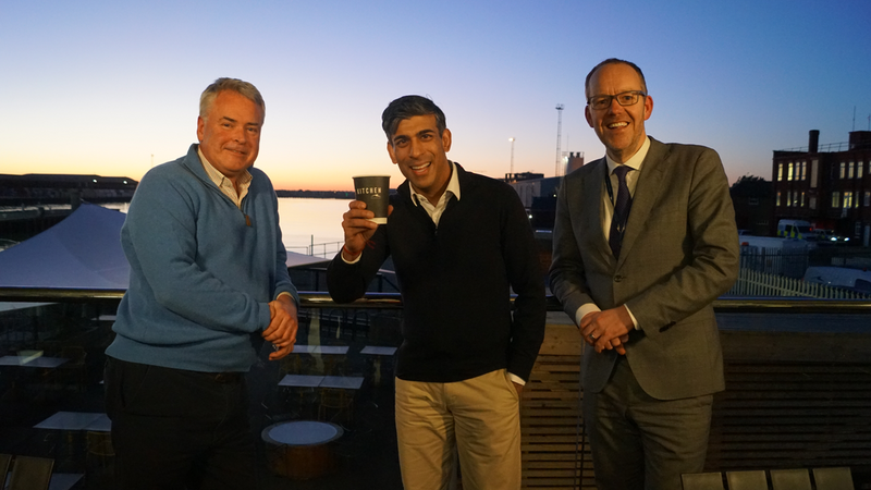 Prime Minister Rishi Sunak visits Shoreham Port