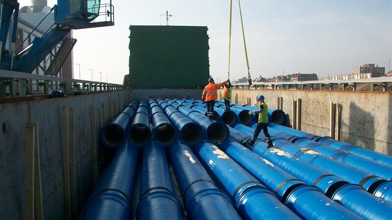 From belgium to Shoreham: fresh water pipes soon to form new water main in south east