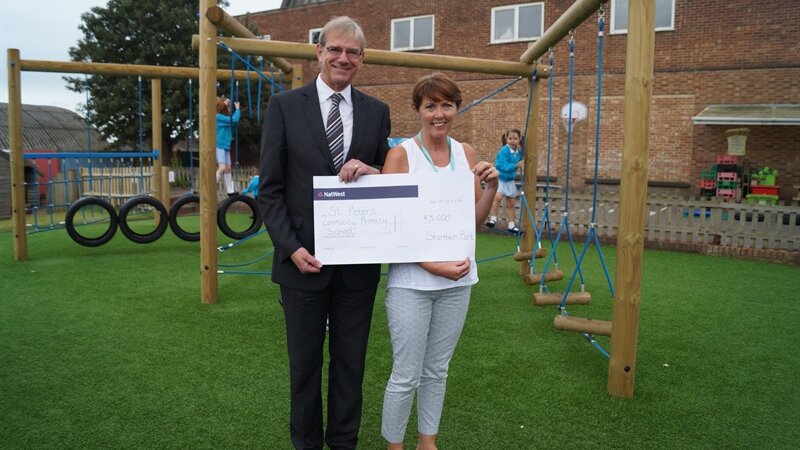 St. peter's primary enjoy new play area