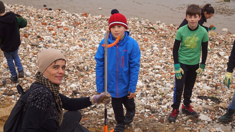 Port staff assist at local litter pick