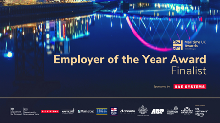 Shoreham Port named as a finalist for Employer of the Year in the Maritime UK Awards