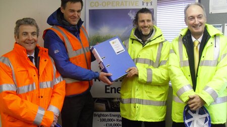 The show must go on! despite the rain Shoreham Port switched on solar energy