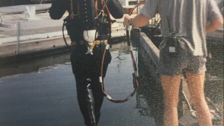 Employee dives into retirement after 38 years at port
