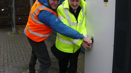 The show must go on! despite the rain Shoreham Port switched on solar energy