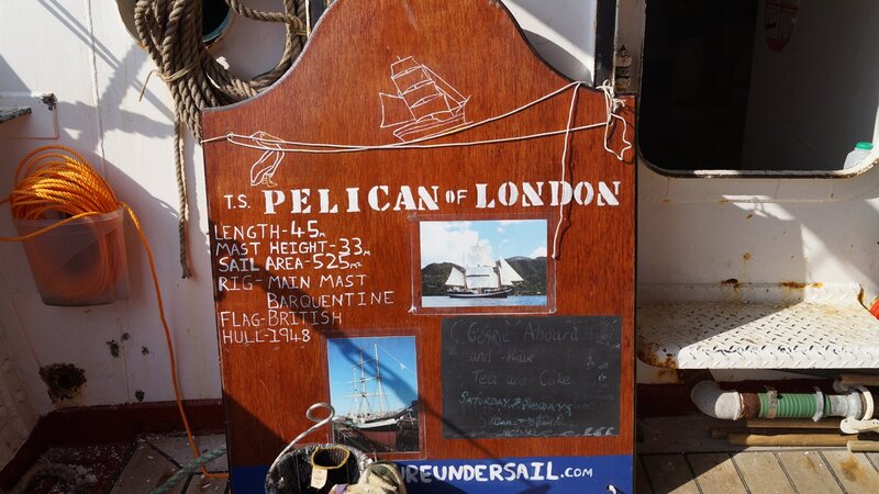 Port welcomes pelican of london to dry dock