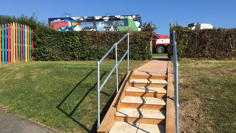 Port staff help complete mile oak science bus project