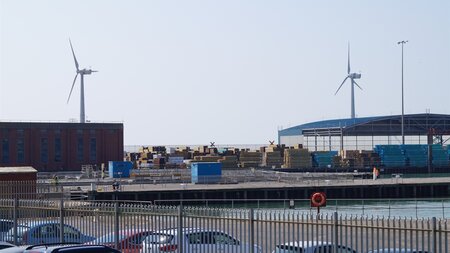 Wind turbines now fully operational at Shoreham Port
