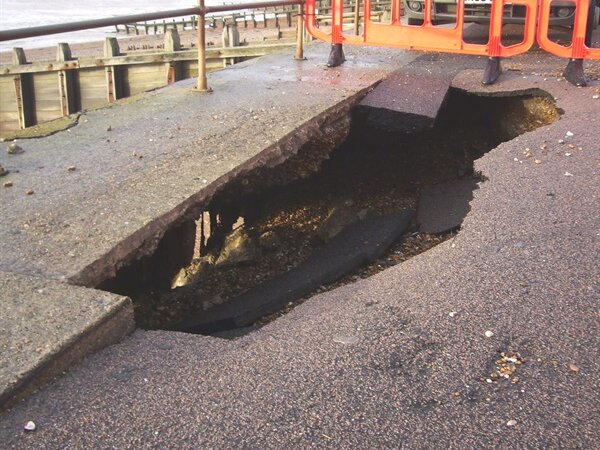 Port's flood defences combat storm