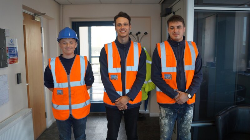 Three new apprentices join port's growing engineering department