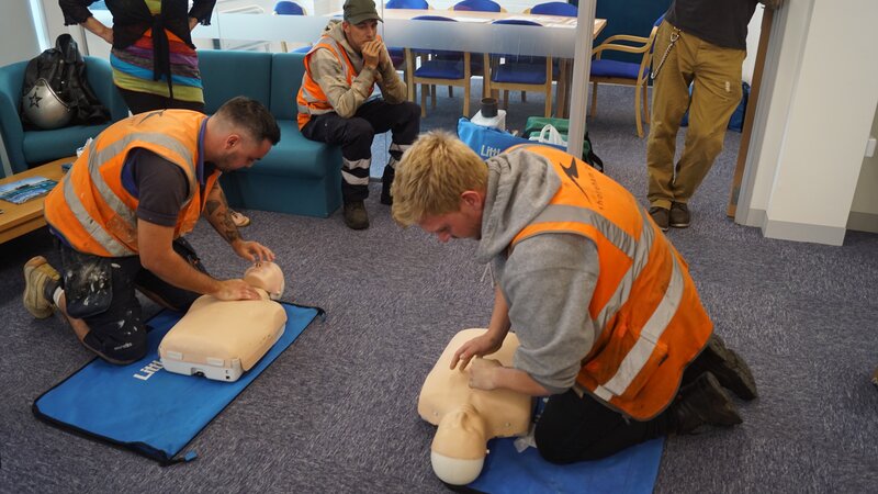 Port provide first aid training for staff and local charity