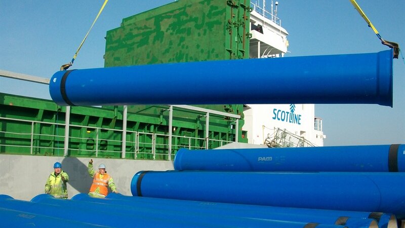 From belgium to Shoreham: fresh water pipes soon to form new water main in south east