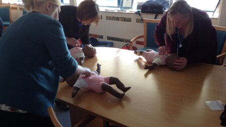 Port staff take part in paediatric first aid training