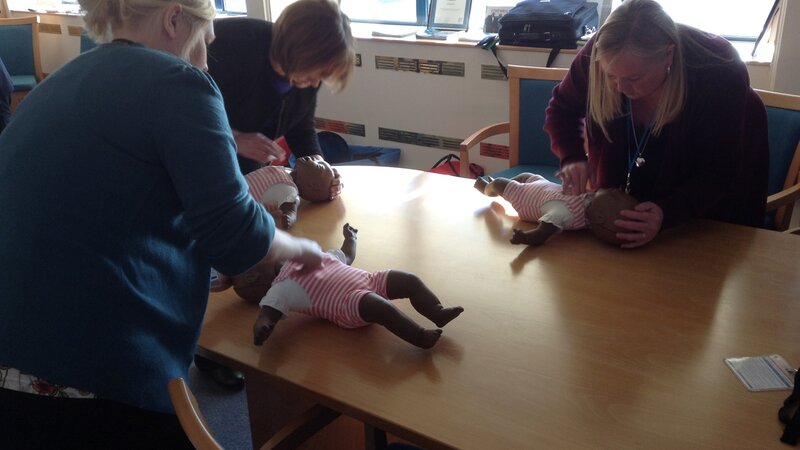 Port staff take part in paediatric first aid training