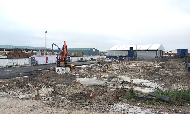 Ferry wharf development well underway at Shoreham Port