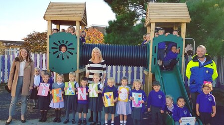 Port celebrate new play area at local school