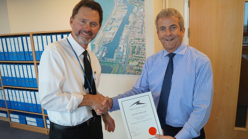 Shoreham Port pilot celebrates 30 years service