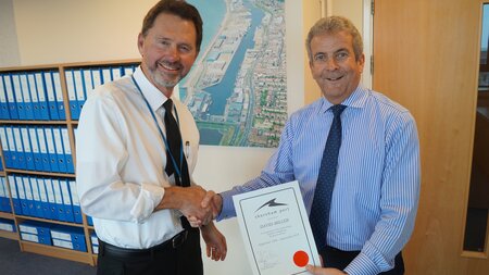 Shoreham Port pilot celebrates 30 years service