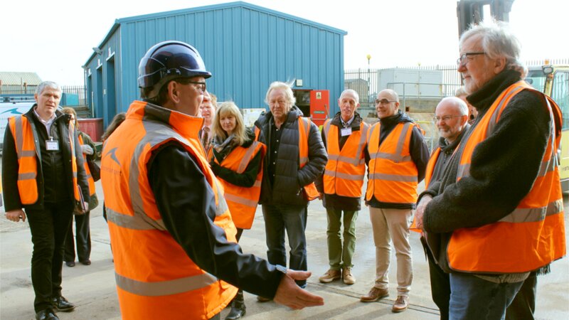 Shoreham Port's director of infrastructure & climate change hosts sustainability tour