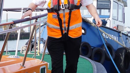 Port supports staff dedicated to the rnli