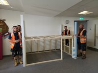 Shoreham Port team help improve library at local school