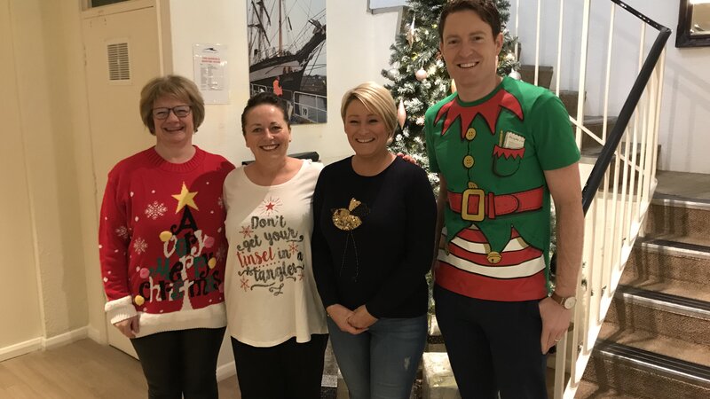 Shoreham Port staff get festive to raise money for Sussex cancer fund
