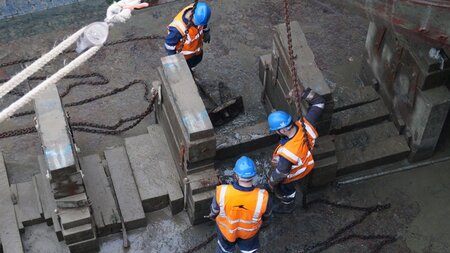 Shoreham Port's dry dock provides ideal space for tug maintenance