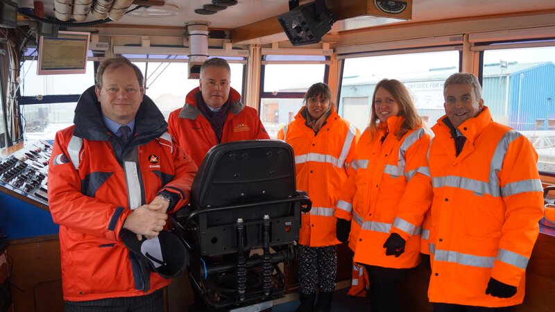 Shipping minister and local mp visit Shoreham Port
