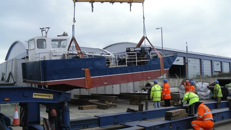 Work boat finds new home at Shoreham Port