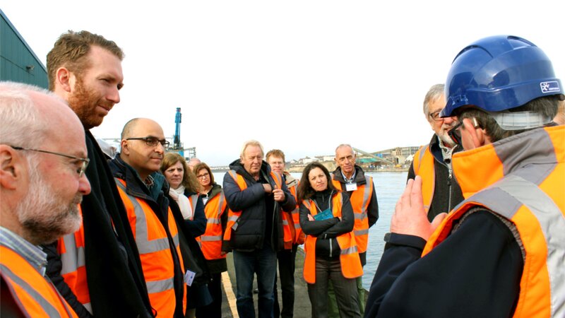 Shoreham Port's director of infrastructure & climate change hosts sustainability tour