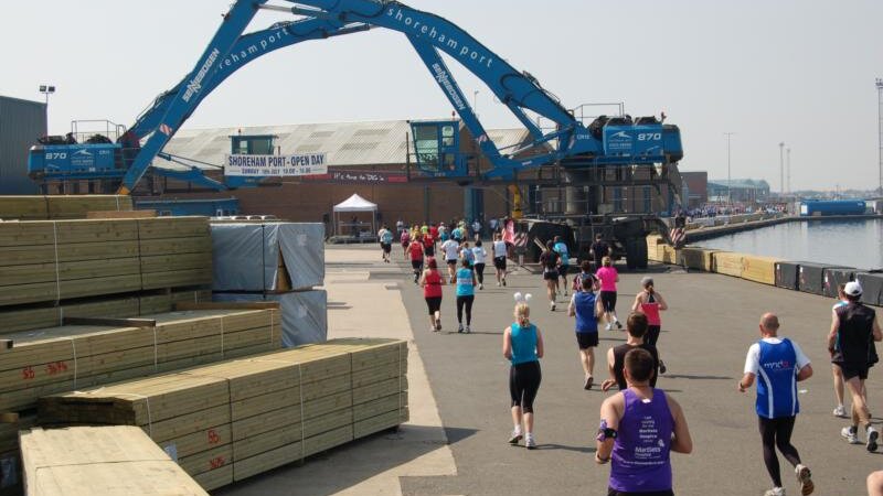 Brighton marathon runs through Shoreham Port