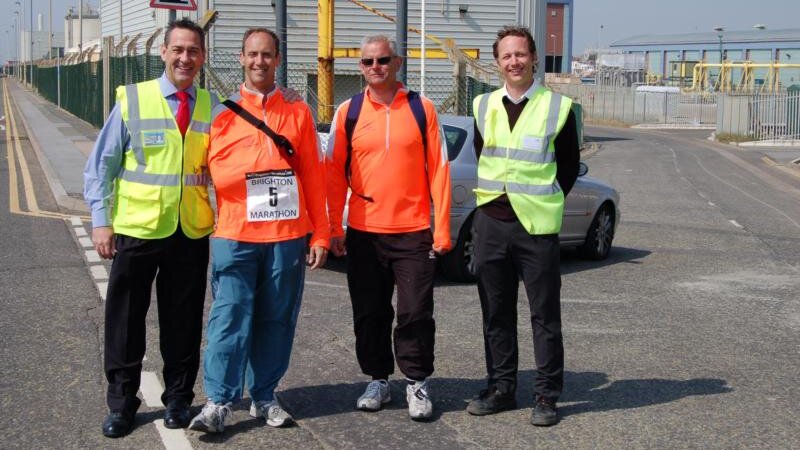 Brighton marathon runs through Shoreham Port