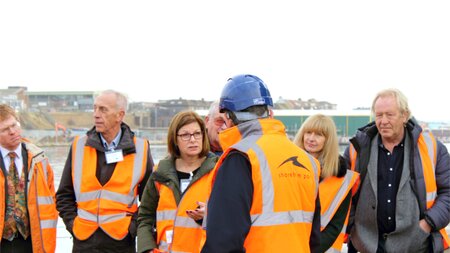 Shoreham Port's director of infrastructure & climate change hosts sustainability tour