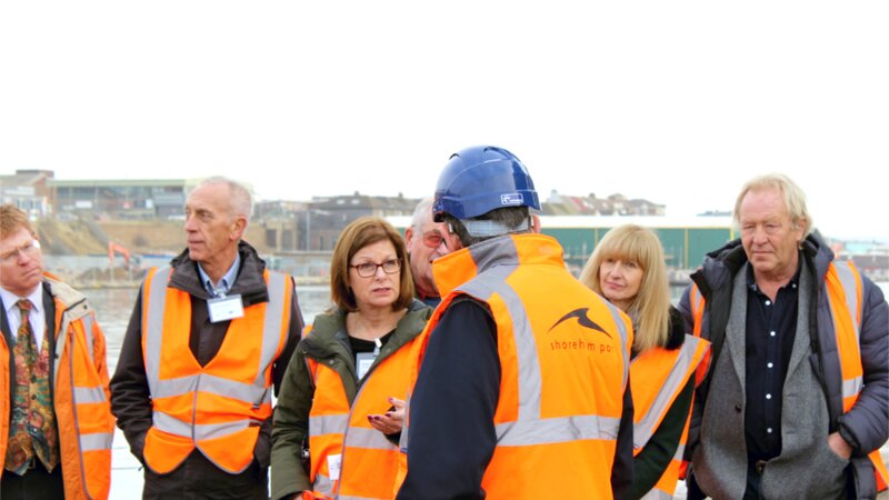 Shoreham Port's director of infrastructure & climate change hosts sustainability tour