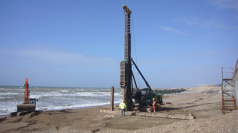 Beach defence developments at the port