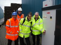 The show must go on! despite the rain Shoreham Port switched on solar energy