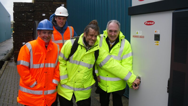 The show must go on! despite the rain Shoreham Port switched on solar energy