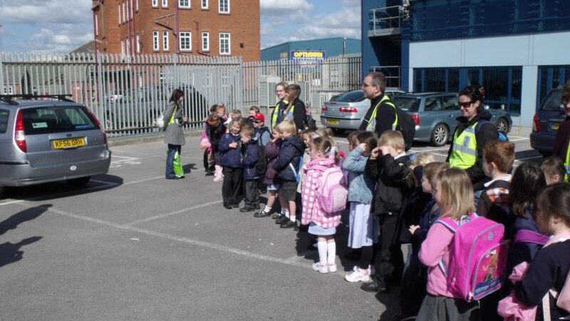 Primary school pupils surprise trip to the port