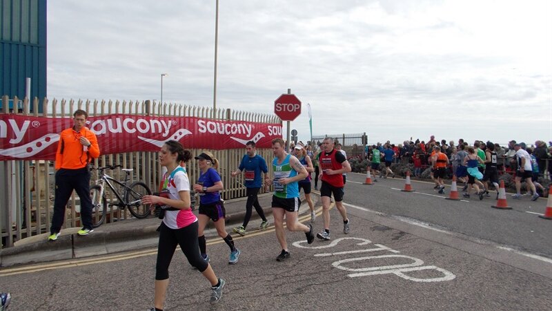 Thousands race through the port for the 4th Brighton marathon
