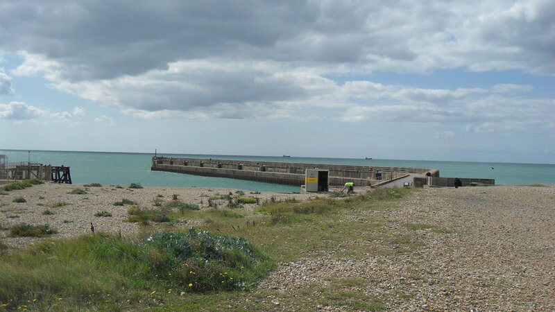 Fishing at the west breakwater