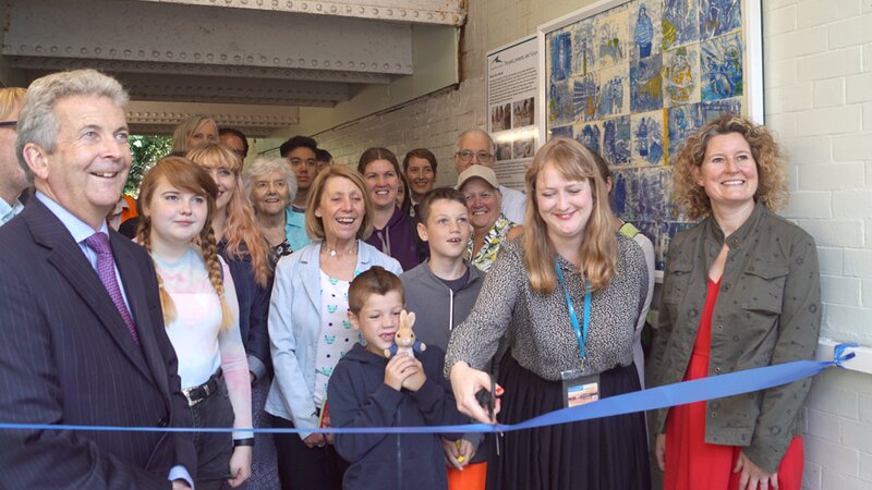 Port unveil unique community artwork at Southwick station