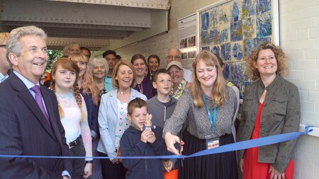 Port unveil unique community artwork at Southwick station