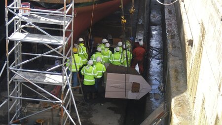 Students gain valuable experience in ports dry dock