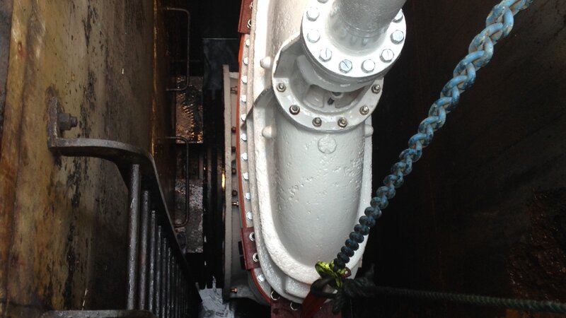 Engineering team complete crucial lock gate maintenance