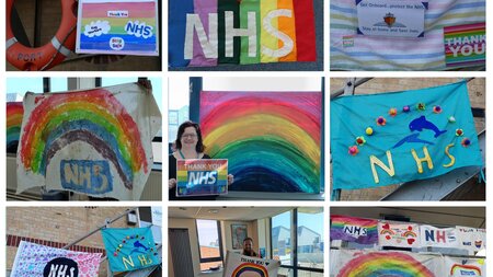 Shoreham Port flies flags for captain tom moore nhs appeal