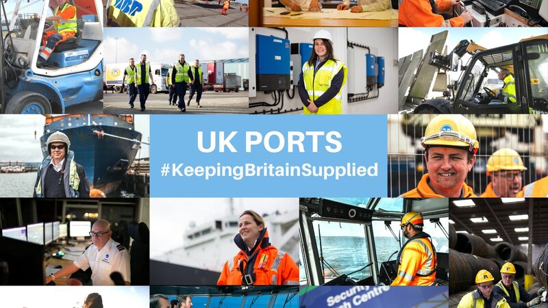 Shoreham Port pays tribute to nhs workers and those keeping britian supplied
