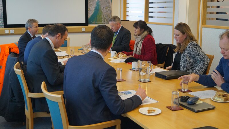 Shipping minister and local mp visit Shoreham Port