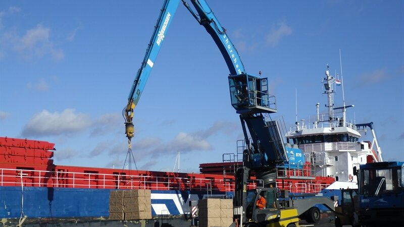 First pulp shipments enter port