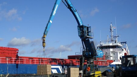 First pulp shipments enter port