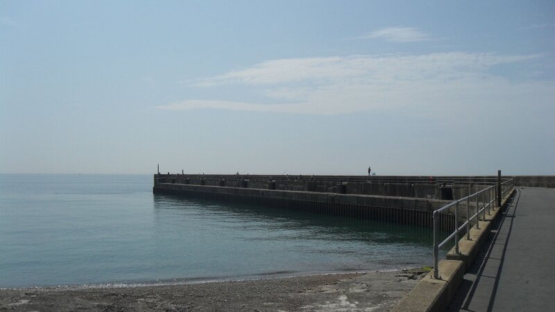 Fishing at the west breakwater